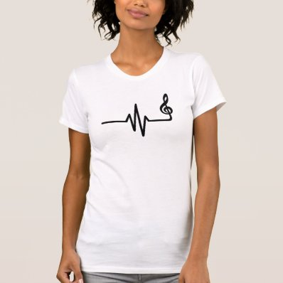 Frequency music note tshirt