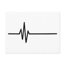 Frequency Pulse Heartbeat Postcards