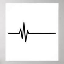 Frequency Pulse Heartbeat Print