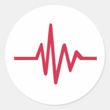 Frequency pulse heartbeat stickers