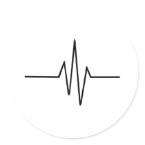 Frequency Pulse Round Sticker