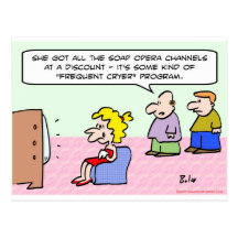 frequent cryer program soap operas postcard