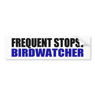 Frequent Stops! Birdwatcher Bumper Stickers by nakedzealot