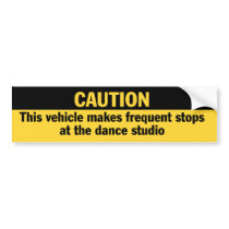Frequent Stops Dance Studio bumper sticker bumper stickers by eBrushDesign Frequent Stops Dance Studio bumper sticker bumper stickers