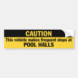Frequent Stops (Pool) Bumper Stickers