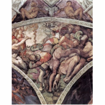 Fresco del techo para la historia de la creación e esculturas fotograficas