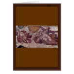 Fresco In The Sistine Chapel. The Creation Of The Greeting Cards