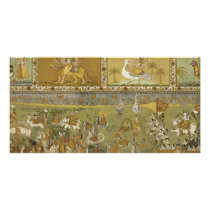 Fresco Mehrangarh Fort Jodhpur Rajasthan India 2 Photo Card Template