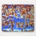 Fresco Of The Last Judgement Mousepad by bizarretees Fresco Of The Last Judgement Mousepad