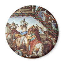 Frescoes At Casa Massimo In Rome Ariosto Hall Vaul Refrigerator Magnet