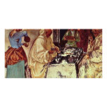 Frescoes In The Cloister Of The Benedictine Monast Customized Photo Card