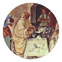 Frescoes In The Cloister Of The Benedictine Monast Stickers