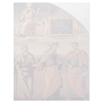 Frescoes In The Sala D'Udienza The Collegio Customized Letterhead