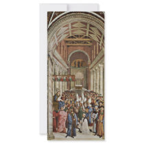 Frescoes On The Life And Deeds Of Enea Silvio Custom Rack Card