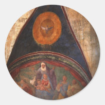 Frescos of Assisi Round Sticker