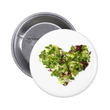 Fresh and healthy love pinback buttons
