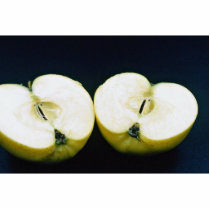 Fresh Apple cut into halves Photo Cutouts
