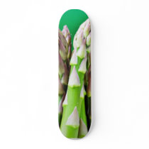 Fresh Asparagus On Green Background Skate Decks