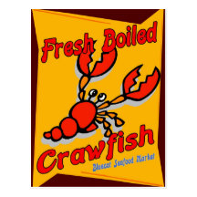 Fresh Boiled Crawfish Postcard
