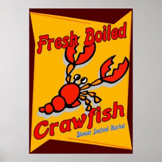 Fresh Boiled Crawfish Poster