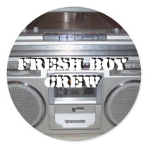 Fresh Boy Crew Stickers