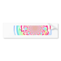Fresh, bright and bubbly fractal art bumper sticker