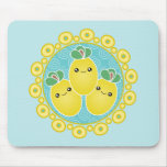 Fresh Bunch Of Lemons Kawaii Mousepad