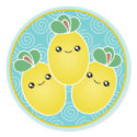 Fresh Bunch Of Lemons Kawaii Stickers