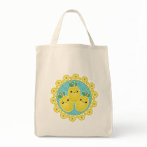Fresh Bunch Of Lemons Kawaii Tote Bag