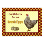 Fresh Eggs Gift Tags Business Card Template