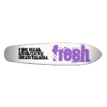 FRESH, FOR REAL EXCLUSIVE SNKR HEADS. CUSTOM SKATE BOARD