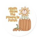 Fresh From Pumpkin Patch Baby Announcement stickers
