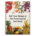 Fresh Fruit and Flowers Custom Notebook Journal