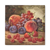 Fresh fruit still life. magnets