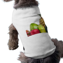 Fresh Fruits and Vegetables Layout Pet Tee Shirt