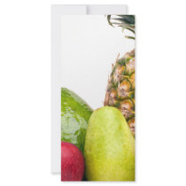 Fresh Fruits and Vegetables Layout Custom Rack Card