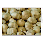Fresh garlic Photo Card