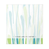 Fresh Grasses Notepad in Greens and Teals