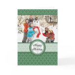 Fresh Green Family Photo Holiday Card