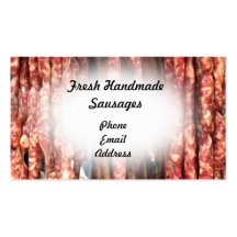 Fresh Handmade Sausages Business Card