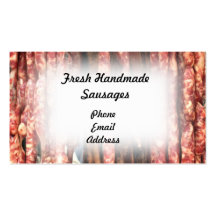 Fresh Handmade Sausages Business Card
