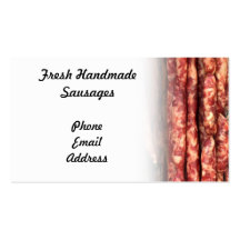 Fresh Handmade Sausages Business Card