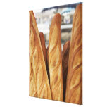 Fresh, hot baguettes canvas print