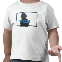"Fresh" Kid Border Silhouette T-shirts
