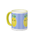 Fresh Lemons Kawaii Mug