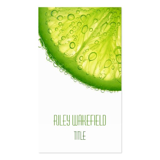 Fresh Lime Slice Business Card