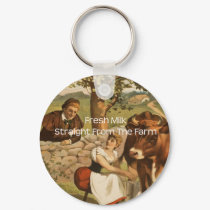 Fresh Milk Straight From the Farm keychains by gotraw Fresh Milk Straight From the Farm keychains