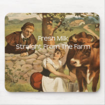 Fresh Milk Straight From the Farm mousepads by gotraw Fresh Milk Straight From the Farm mousepads
