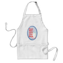 Fresh Milk's Gotta Lotta Bottle aprons by gotraw Fresh Milk's Gotta Lotta Bottle aprons
