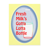 Fresh Milk's Gotta Lotta Bottle Postcard